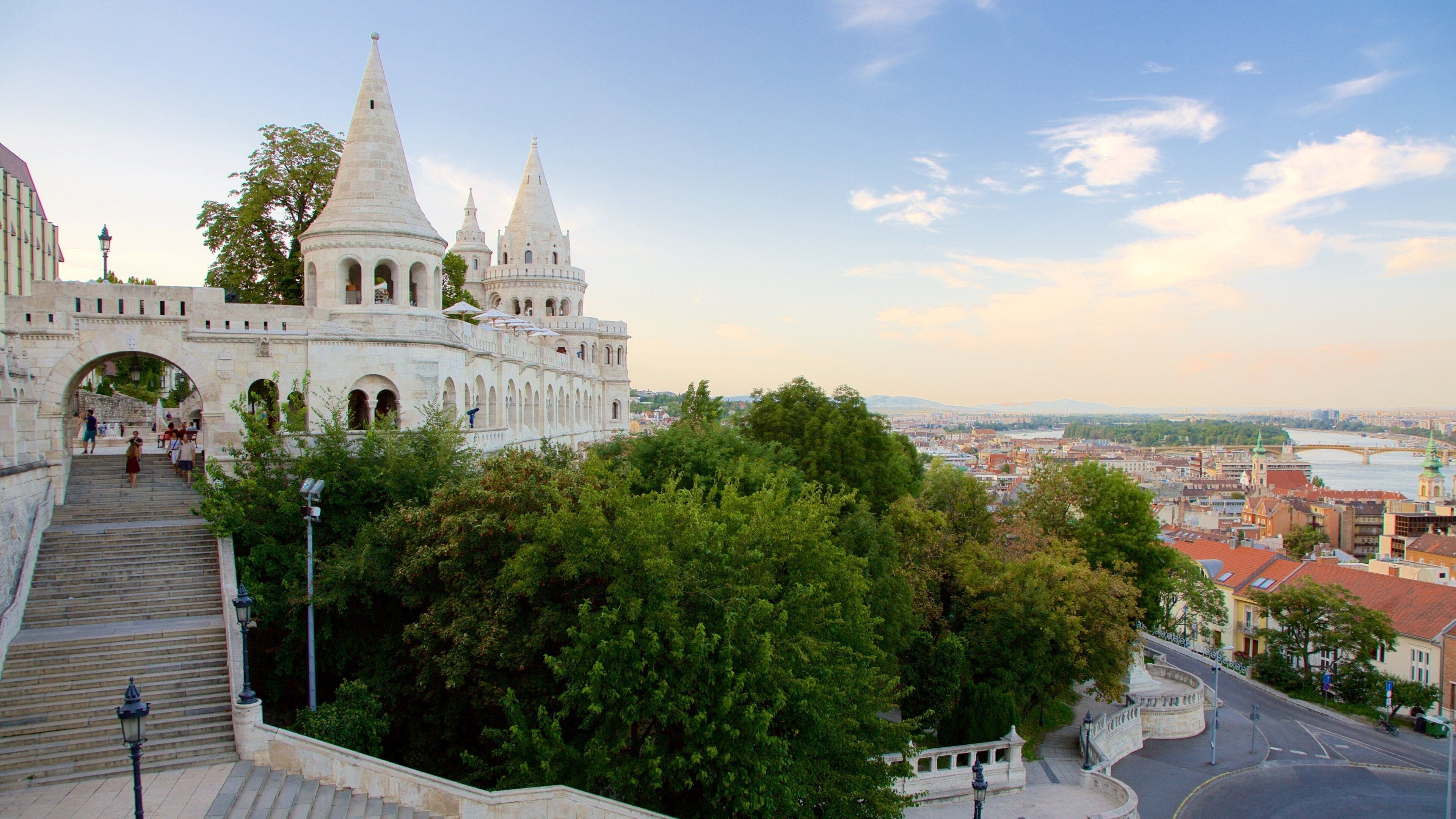 Fisherman\'s Bastion featuring a castle and heritage architecture
