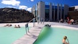 Blue Lagoon which includes a luxury hotel or resort, swimming and a hot spring
