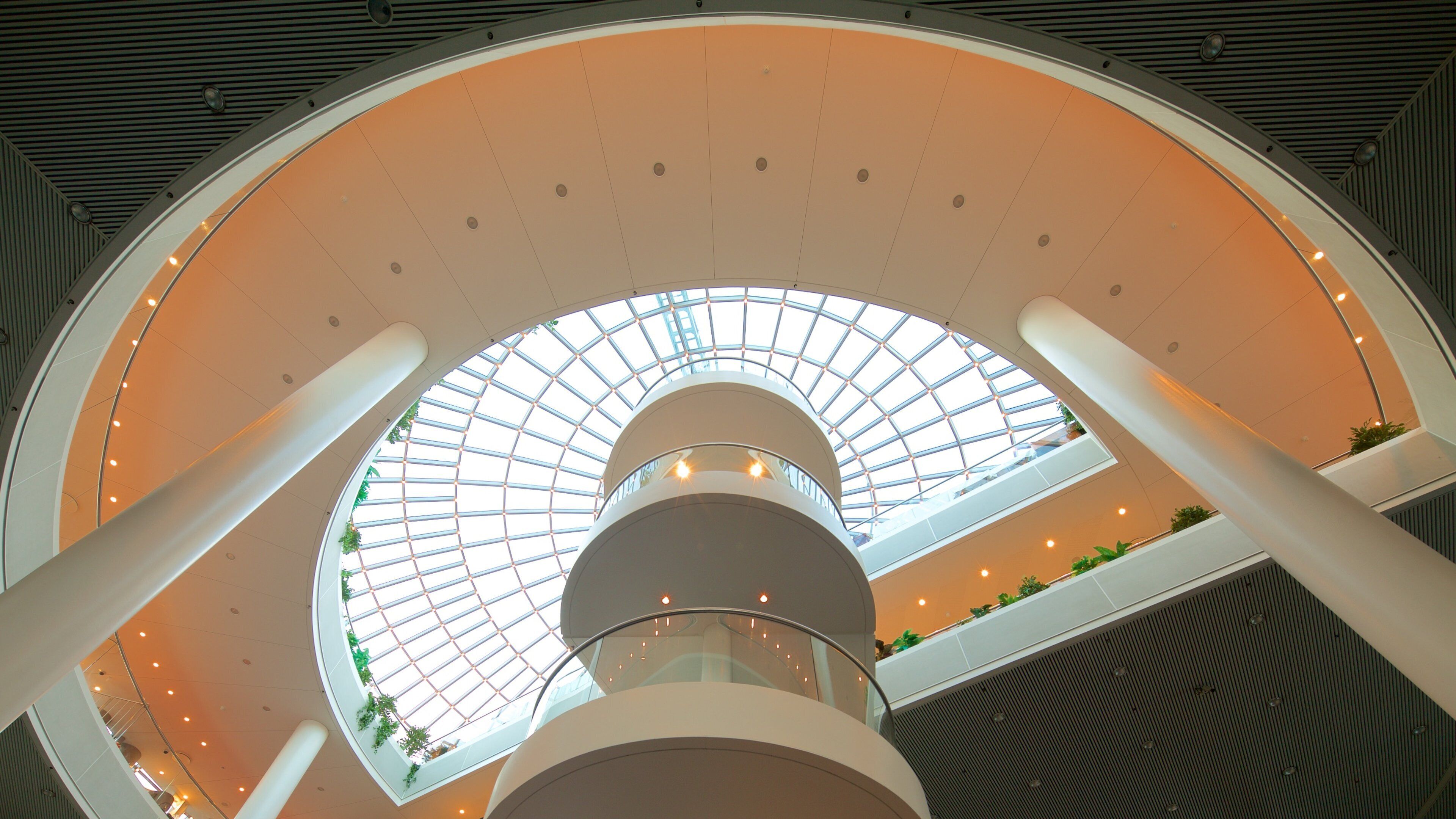 Perlan showing modern architecture and interior views