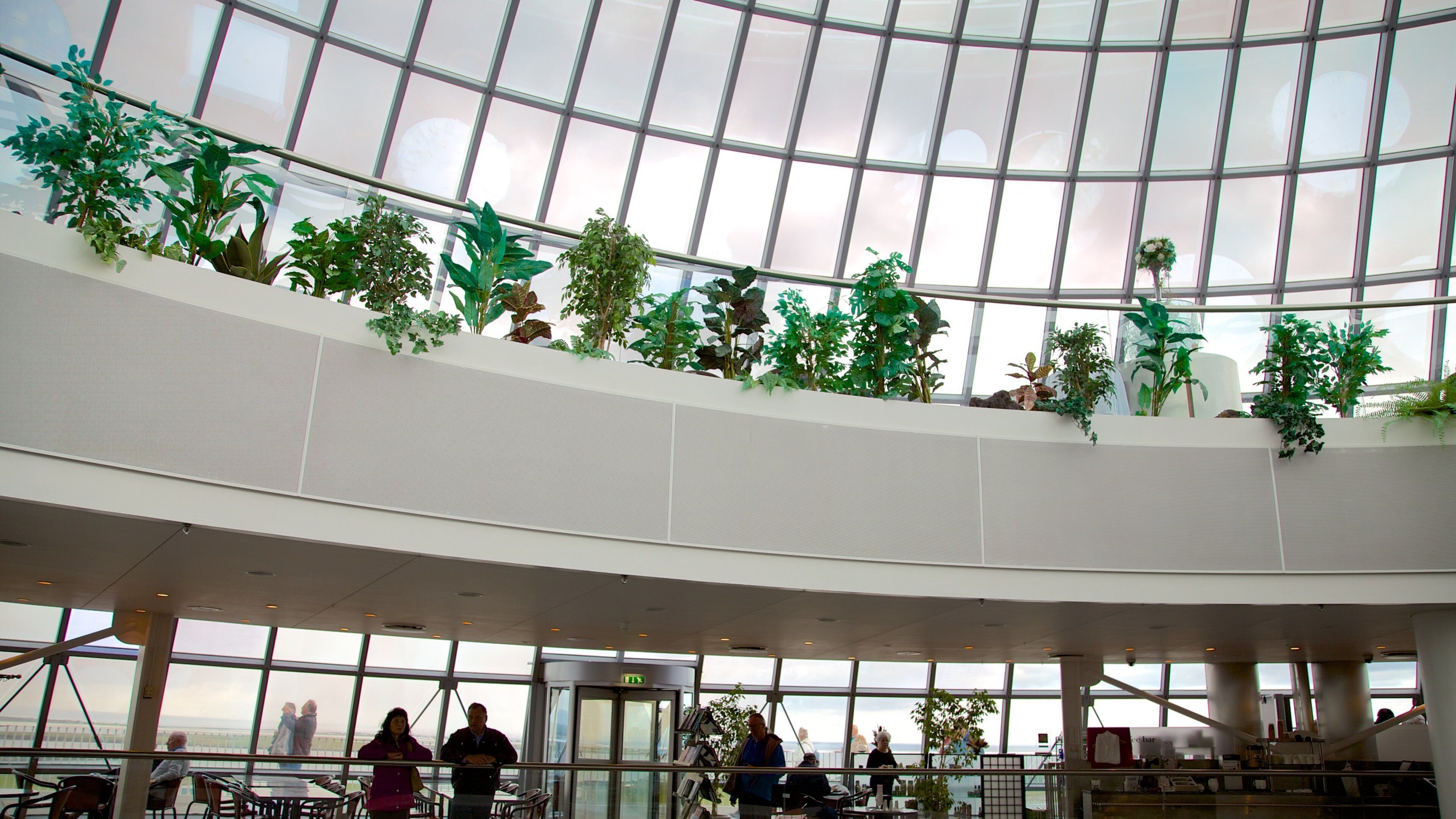 Perlan featuring modern architecture and interior views