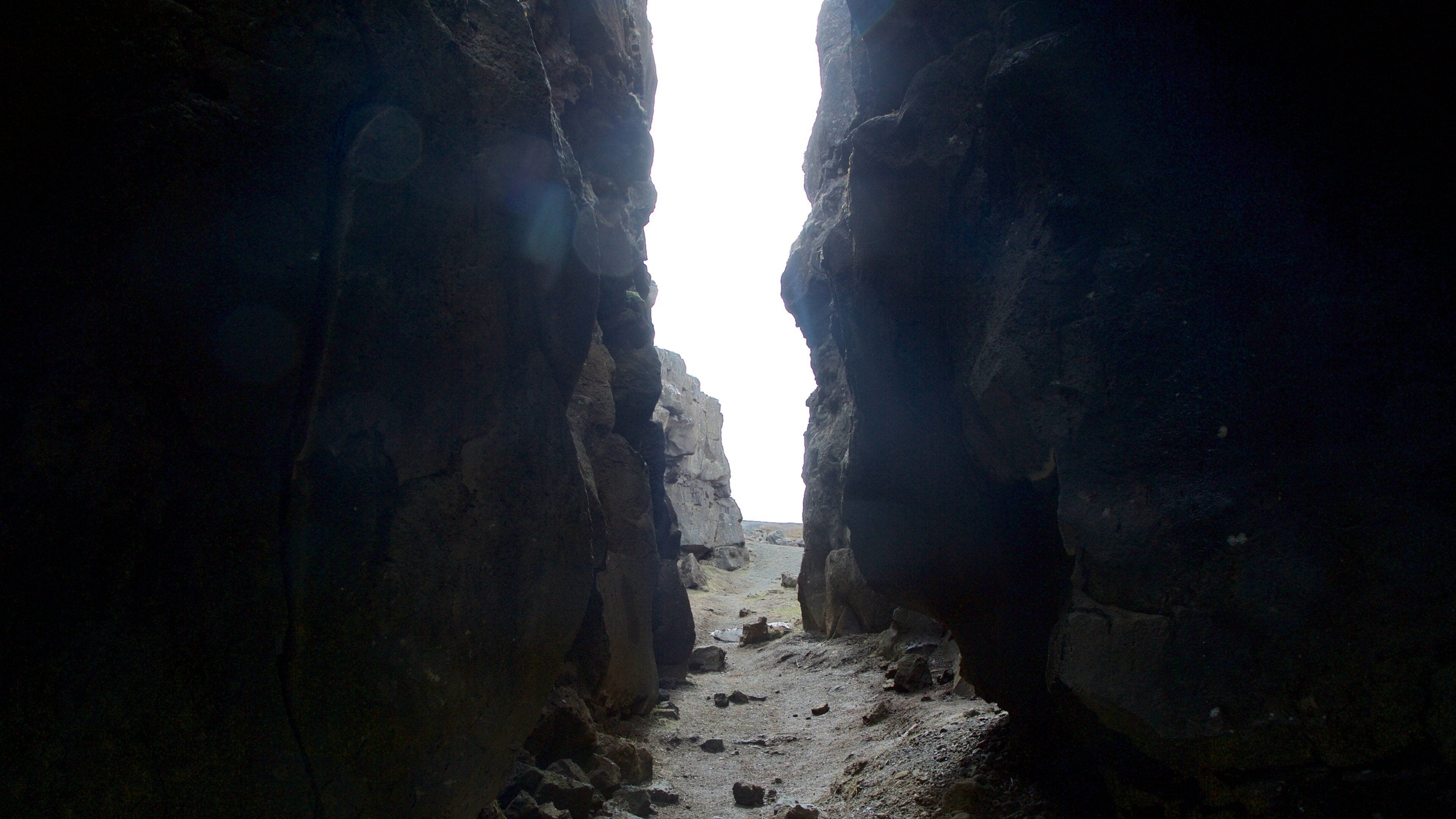 Thingvellir National Park featuring a gorge or canyon