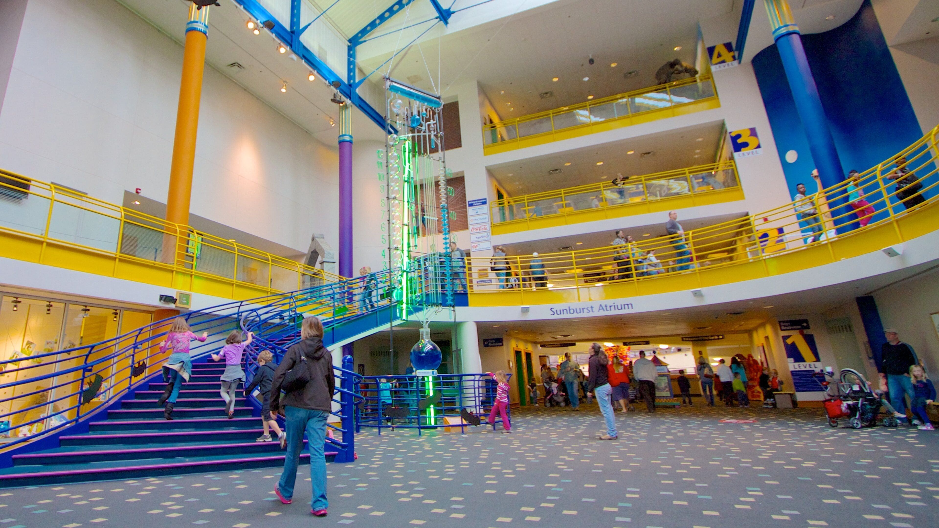 Museu Infantil de Indianápolis que inclui vistas internas