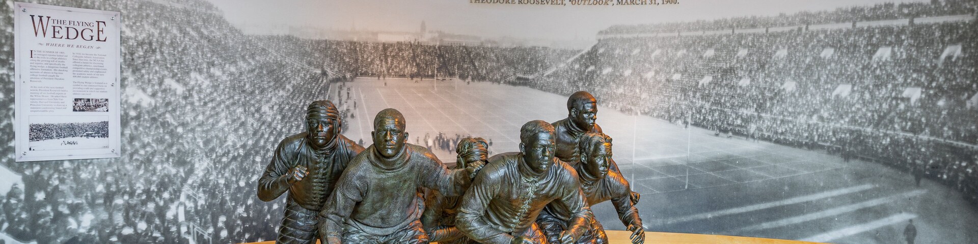 NCAA Hall of Champions showing a statue or sculpture