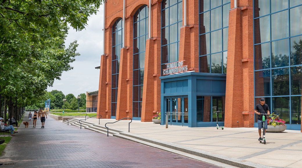 NCAA Hall of Champions showing street scenes