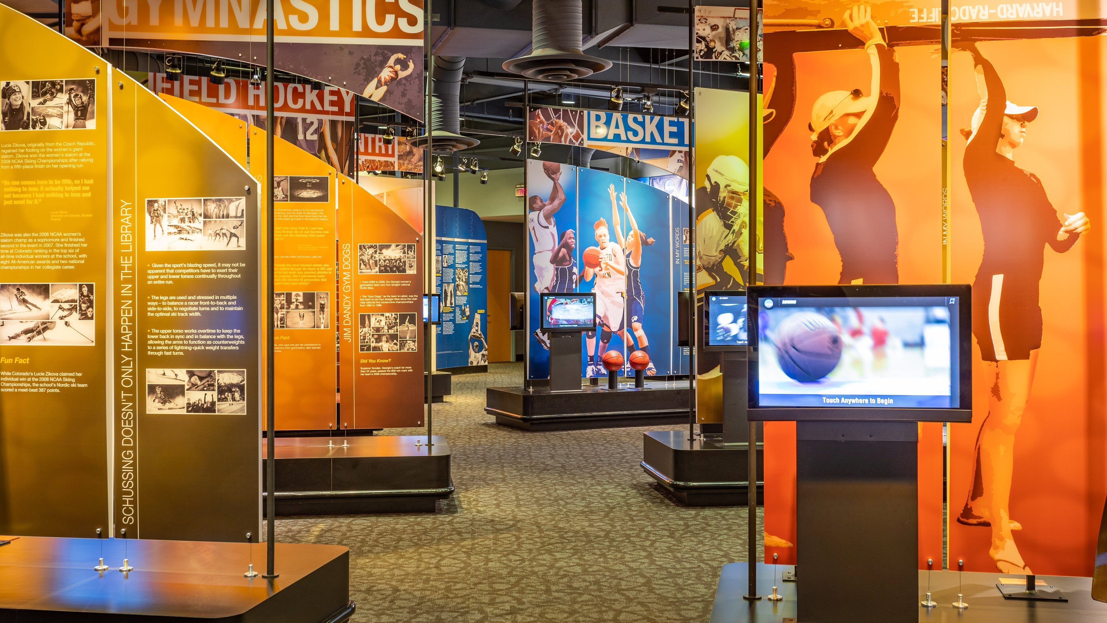 NCAA Hall of Champions featuring interior views