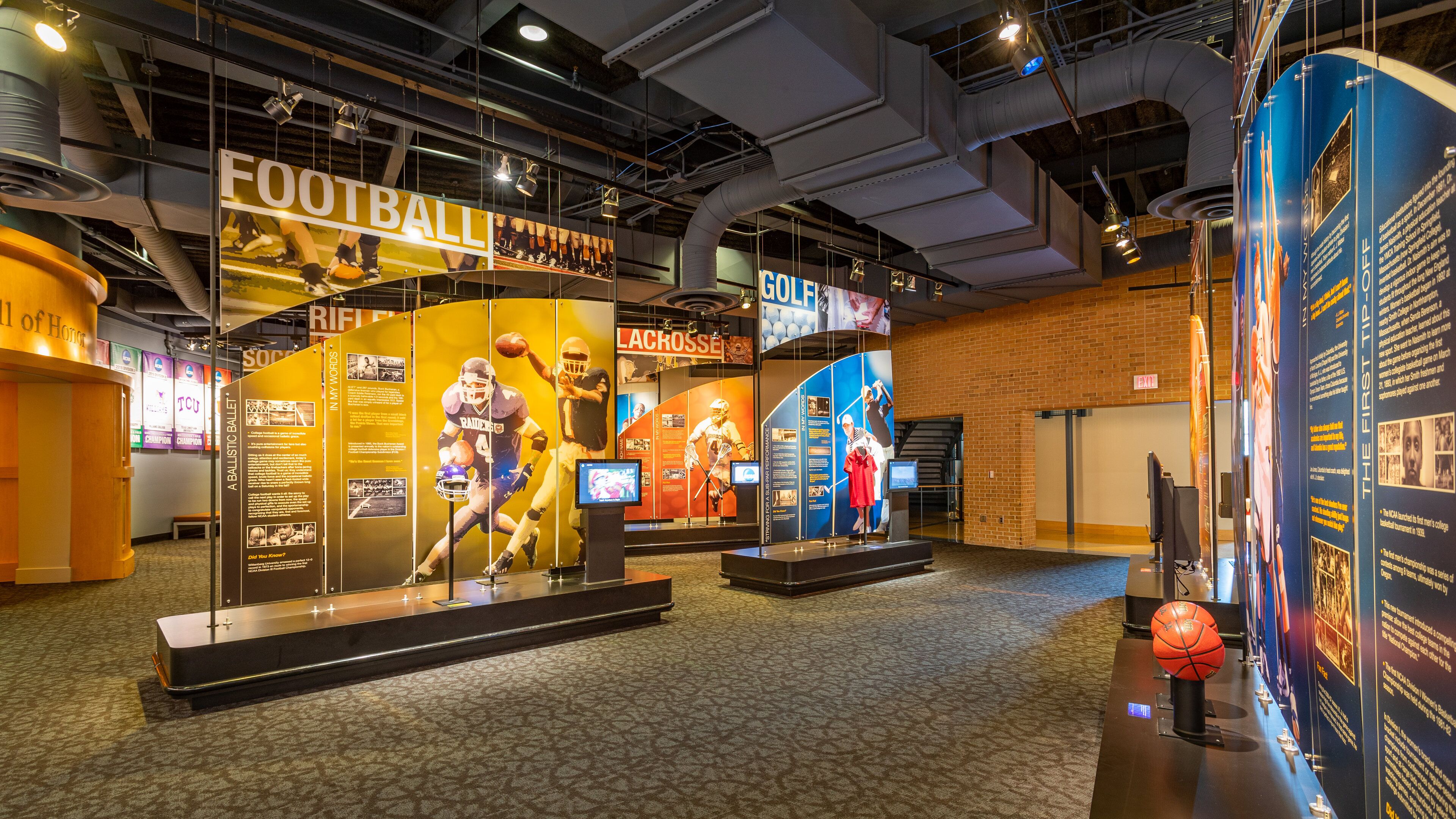 NCAA Hall of Champions showing interior views
