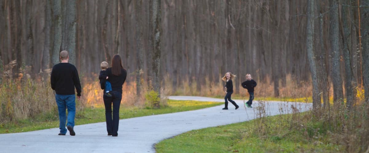 Fort Harrison State Park featuring hiking or walking, a park and landscape views