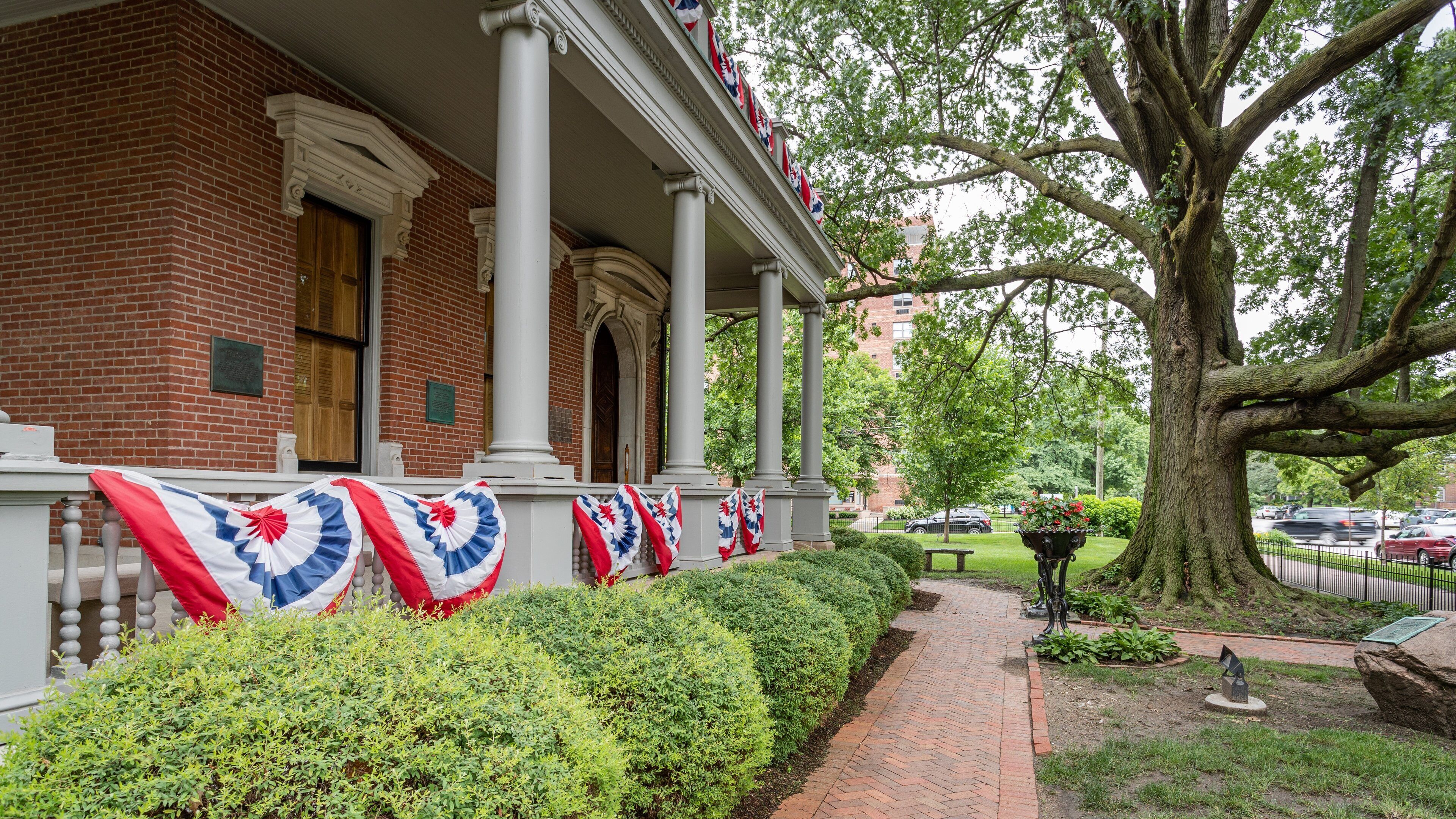 Benjamin Harrison Presidential Site featuring a house