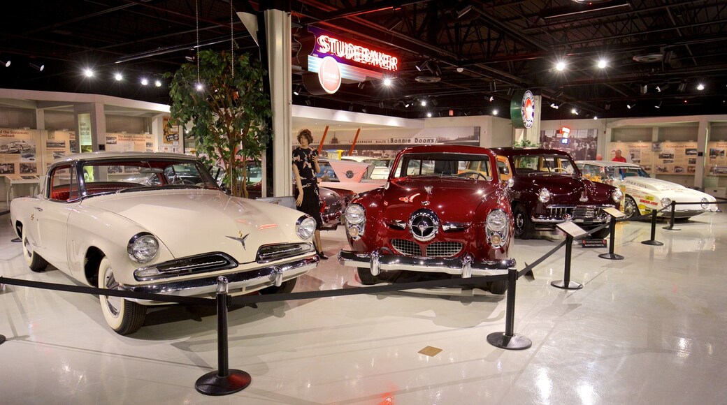 Studebaker National Museum showing interior views and heritage elements