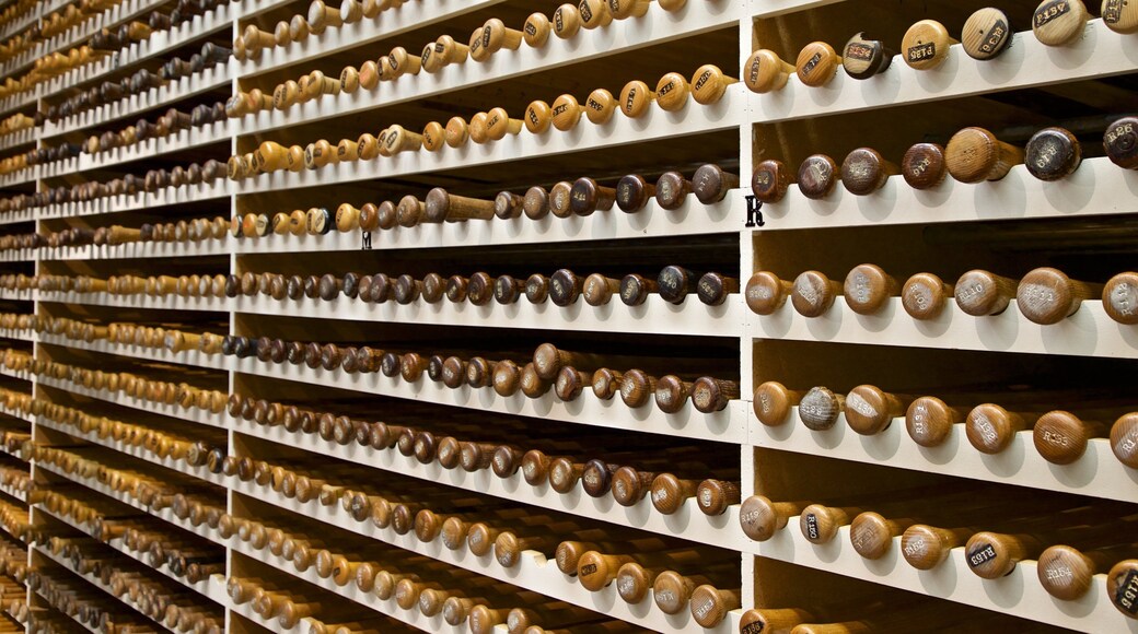 Louisville Slugger Museum som inkluderer innendørs