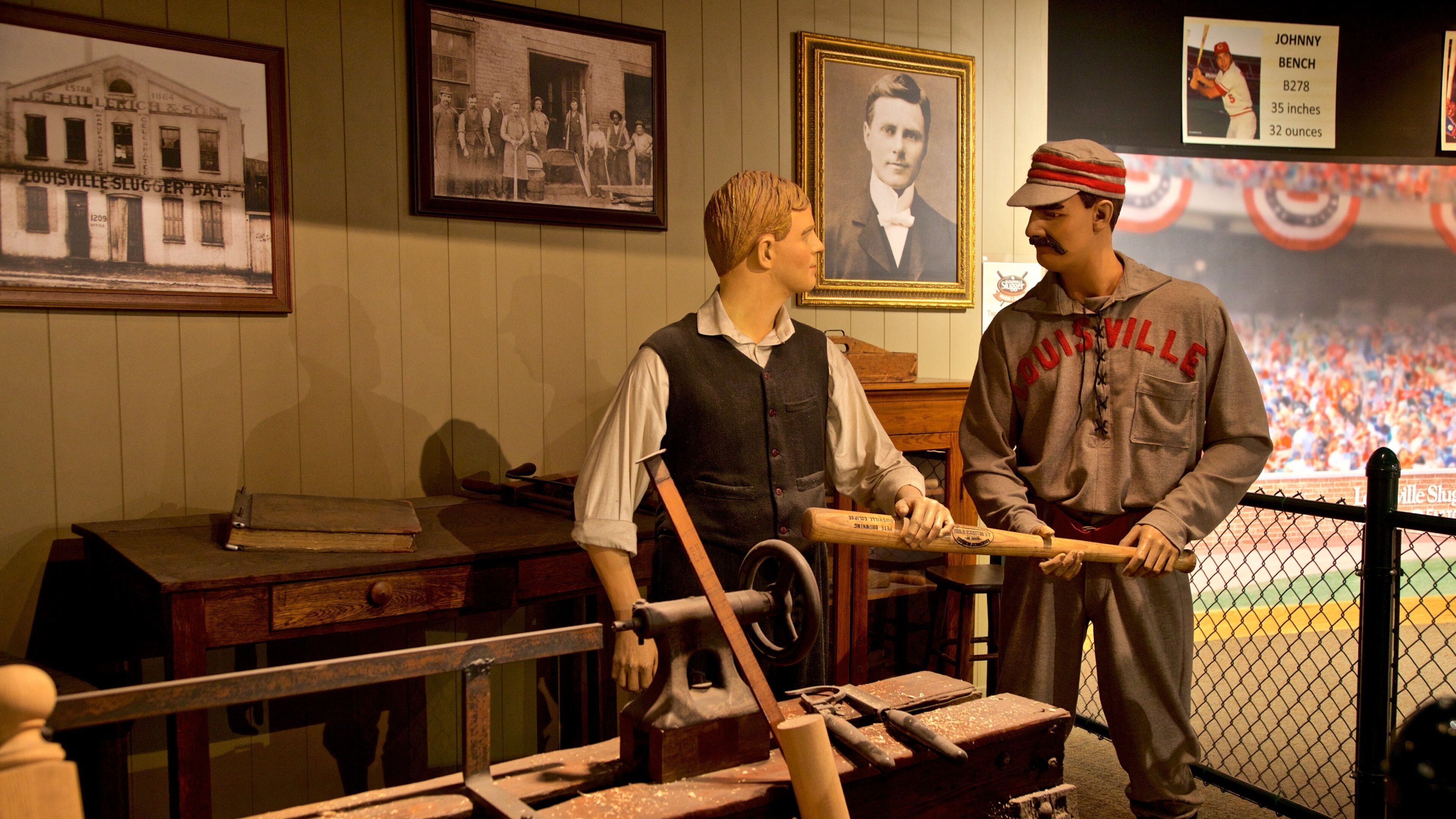 Louisville Slugger Museum showing interior views