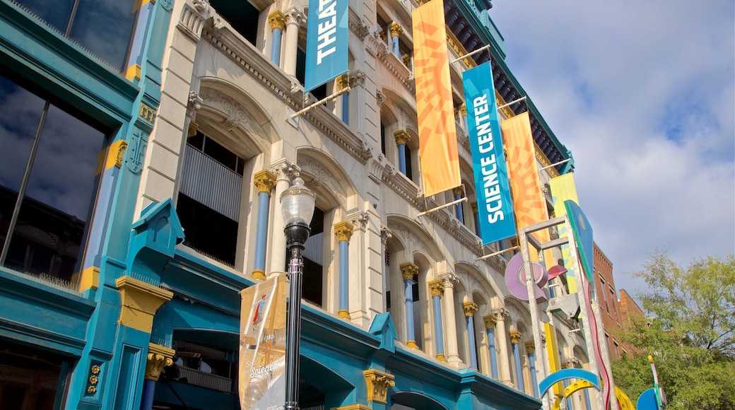 Louisville Science Center showing signage