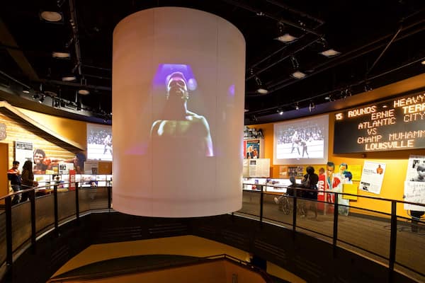 Muhammad Ali Center featuring interior views