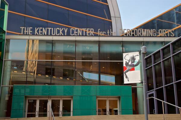 Kentucky Center for the Performing Arts showing signage