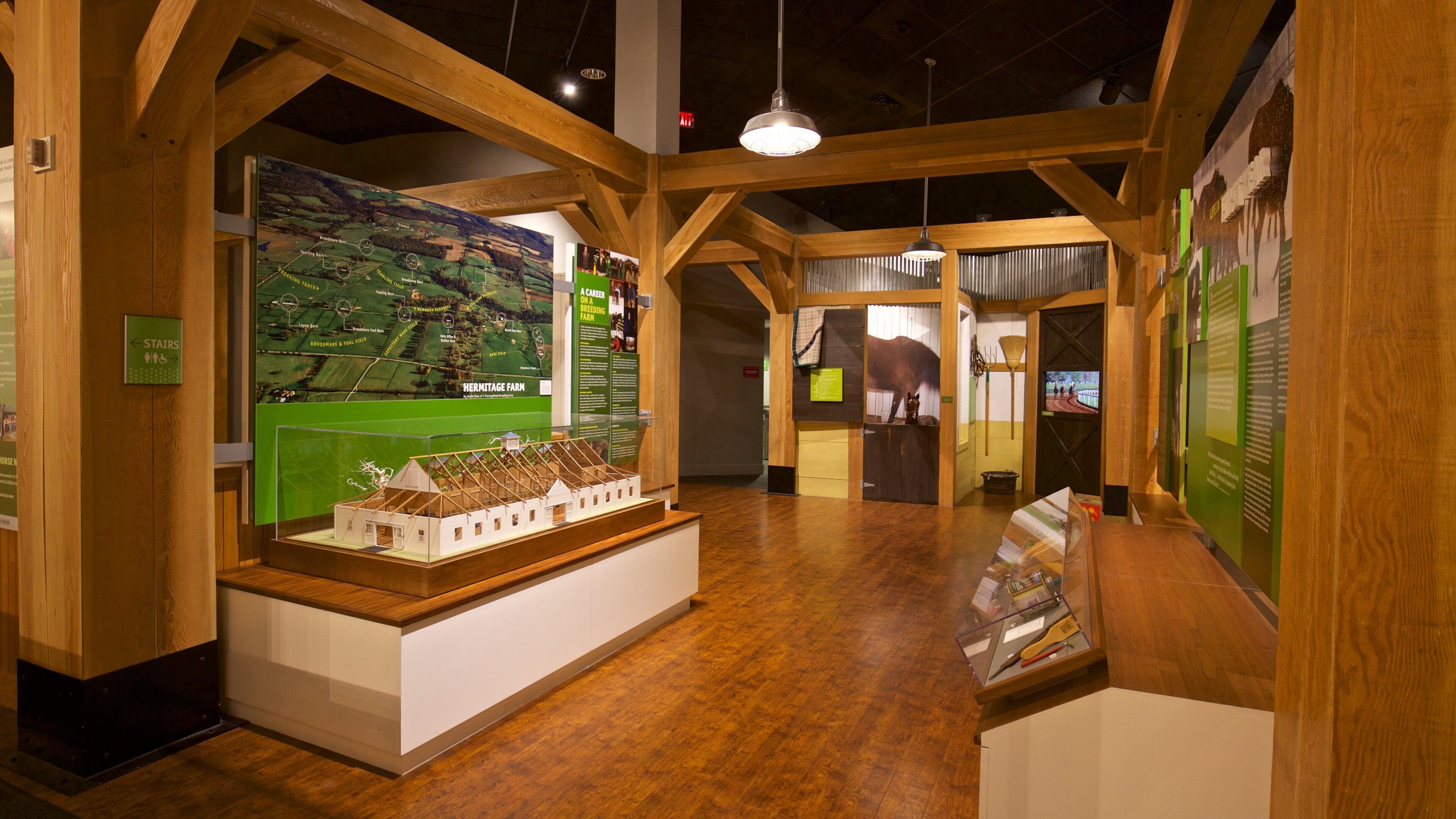 Kentucky Derby Museum showing interior views