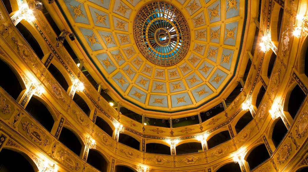Manoel Theatre featuring heritage architecture, theatre scenes and interior views