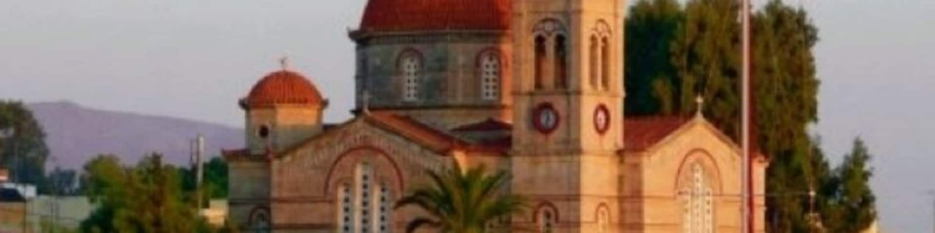 The harbour in Aegina. An island 87 square km in size and 27 km from Athens.