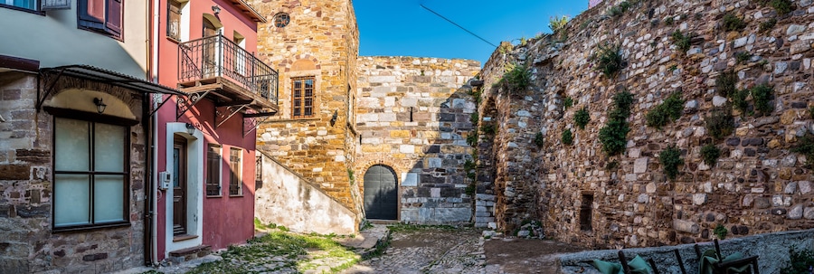 Inside the castel of Chios a north Aegean island in Greece