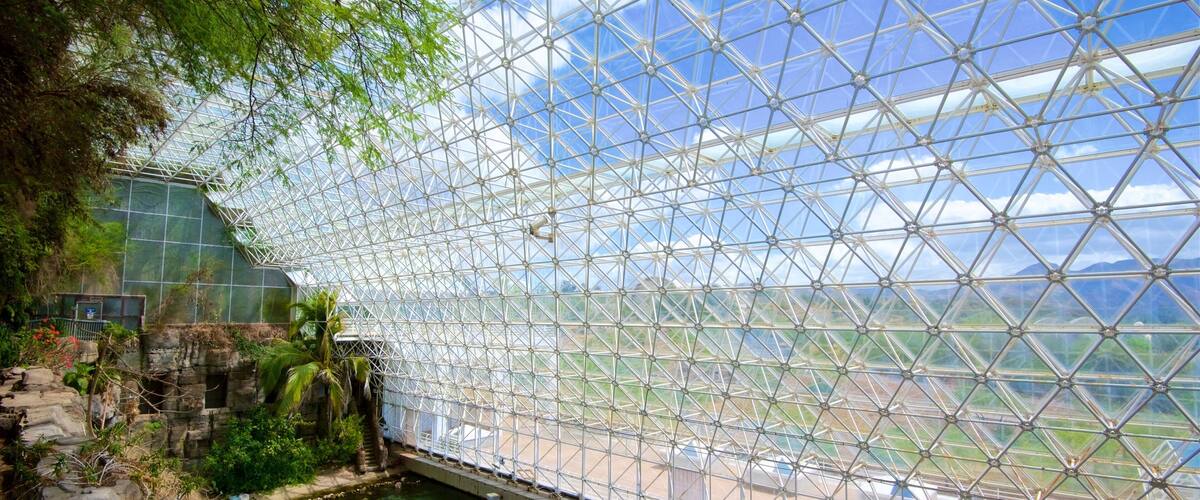 Biosphere 2 featuring interior views