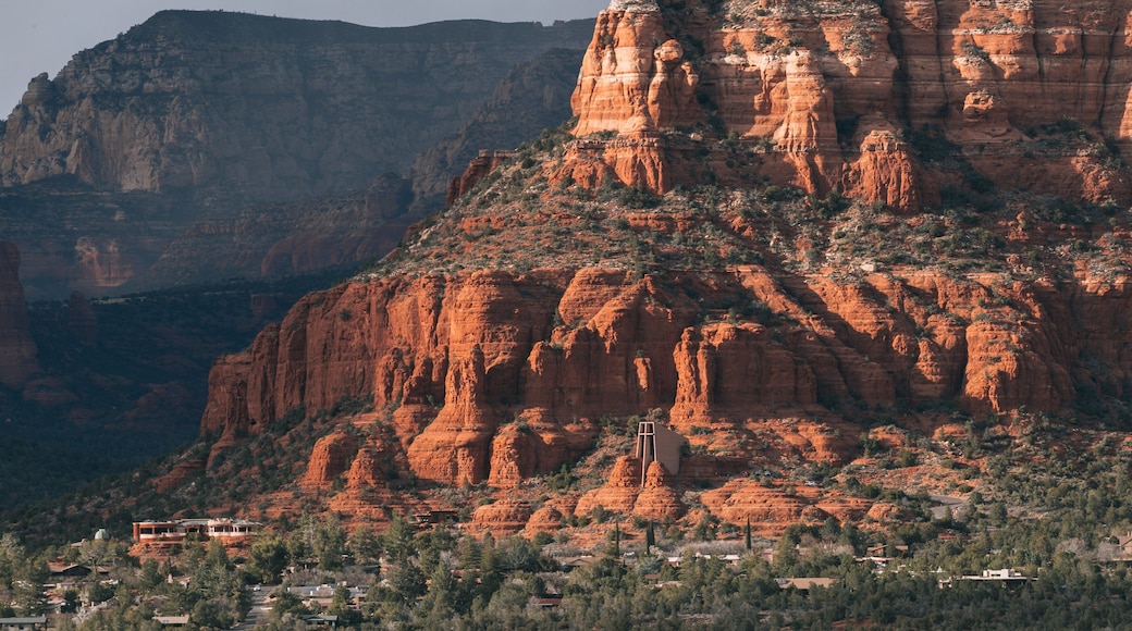 Chapel of the Holy Cross which includes a gorge or canyon