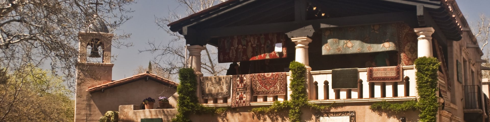 Tlaquepaque Village Shopping Area in Sedona, Arizona - a major restaurant and shop area in this resort destination