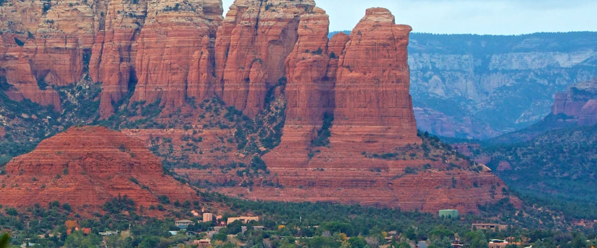 Coffee Pot Rock which includes a gorge or canyon and landscape views