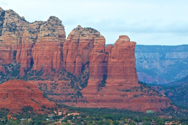 Coffee Pot Rock which includes a gorge or canyon and landscape views