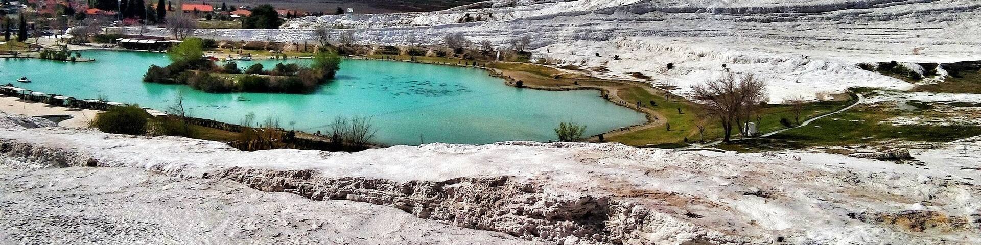 Pamukkale is a natural place in Denizli, #Turkey. You must go there and sit back. Just watch the spectacular view.