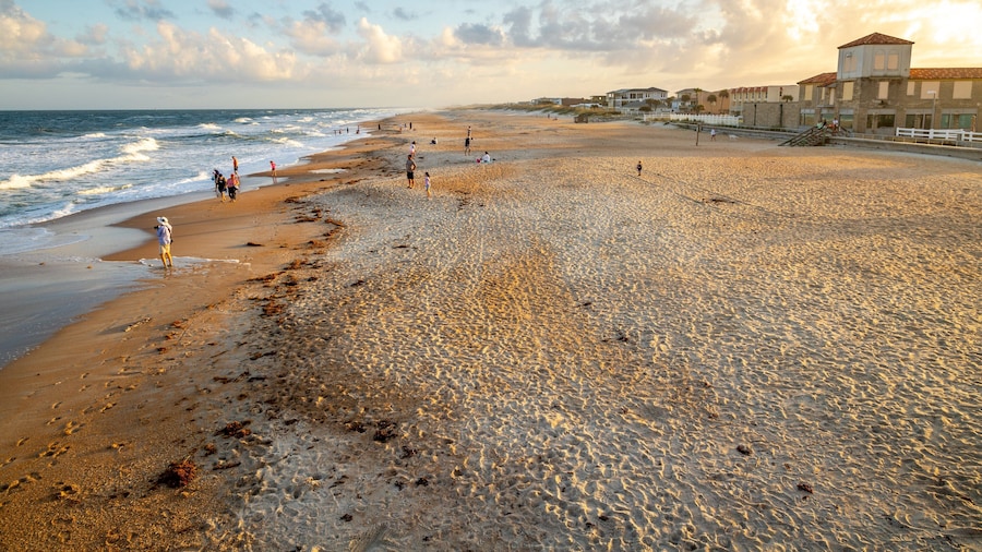 St. Augustine Beach showing landscape views, general coastal views and a coastal town