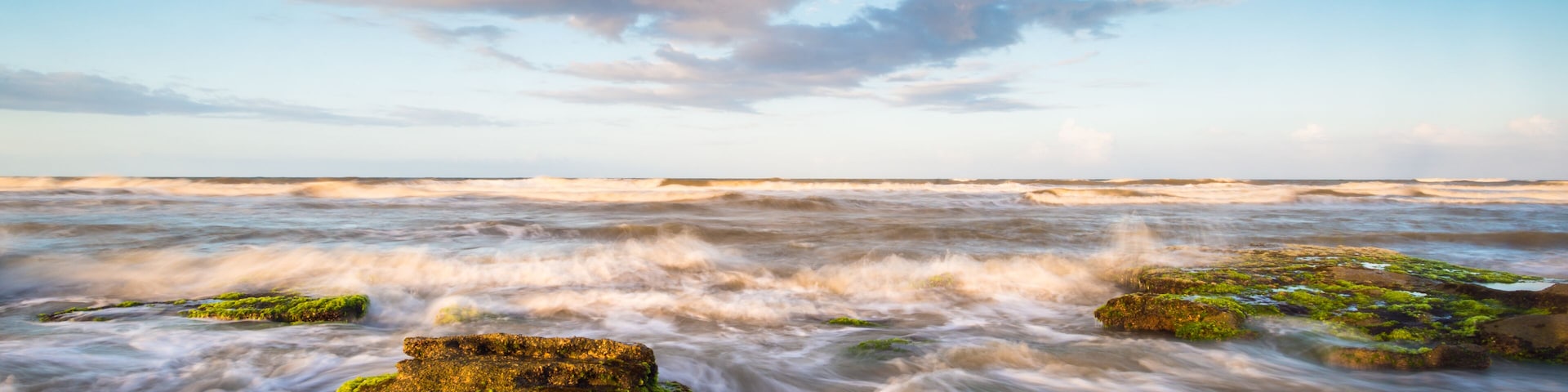 St. Augustine Florida Scenic Beach Ocean Landscape with crashing waves near Palm Coast state park beaches, Shutterstock ID 250270918, purchase_order: SP-1269 HA 2018 Batch 1, Order: , client: , other: