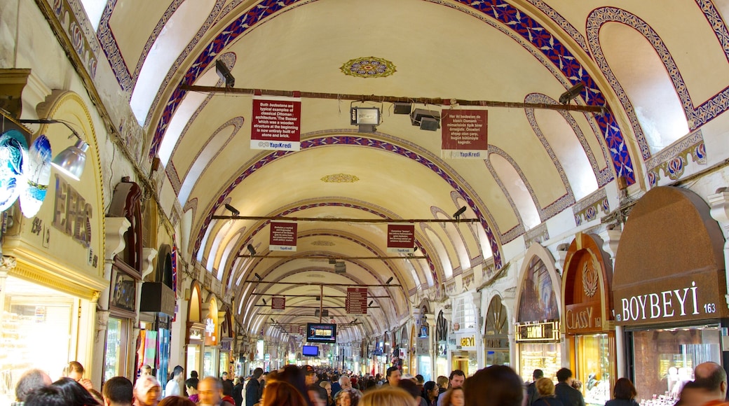 Gran Bazar mostrando compras, vistas de interior y mercados