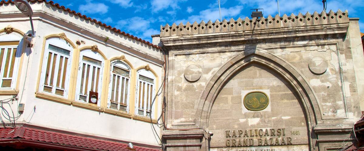 Grand Bazaar which includes signage