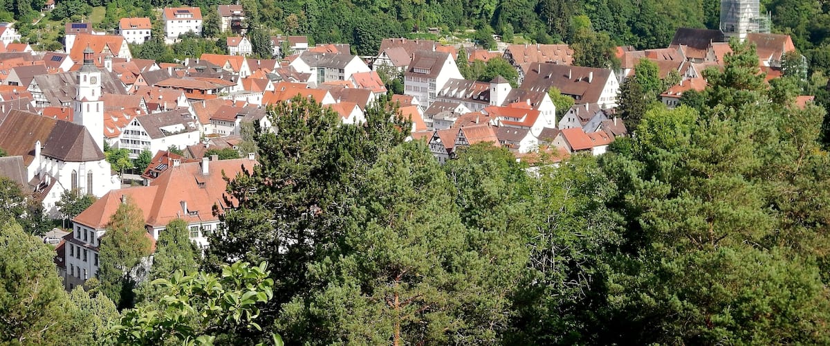 Blaubeuren mit Kloster Blaubeuren und Blaufels