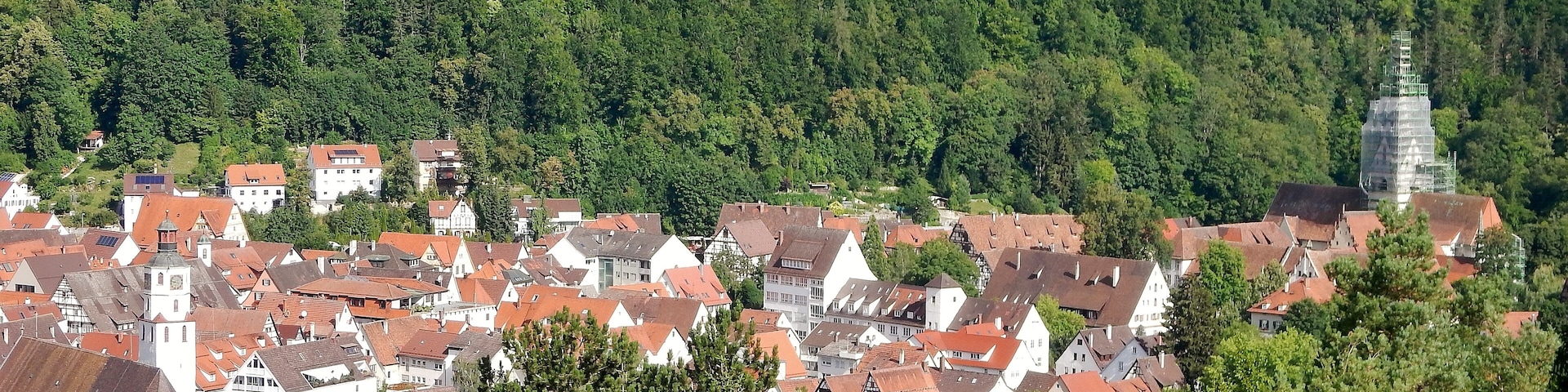 Blaubeuren mit Kloster Blaubeuren und Blaufels