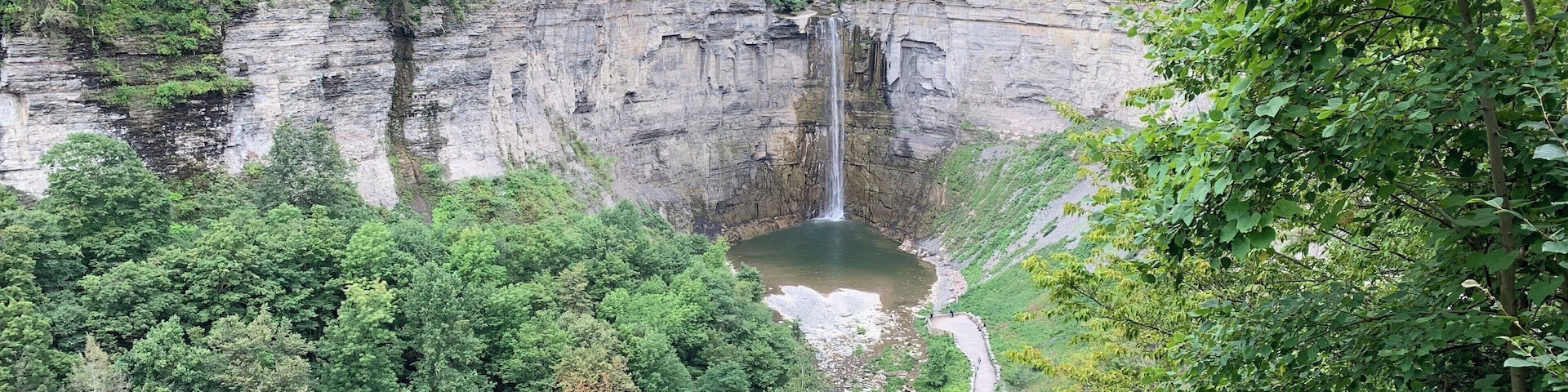 Short drive from the cute little town of Trumansburg where we stayed. Easy access + many trails to explore.