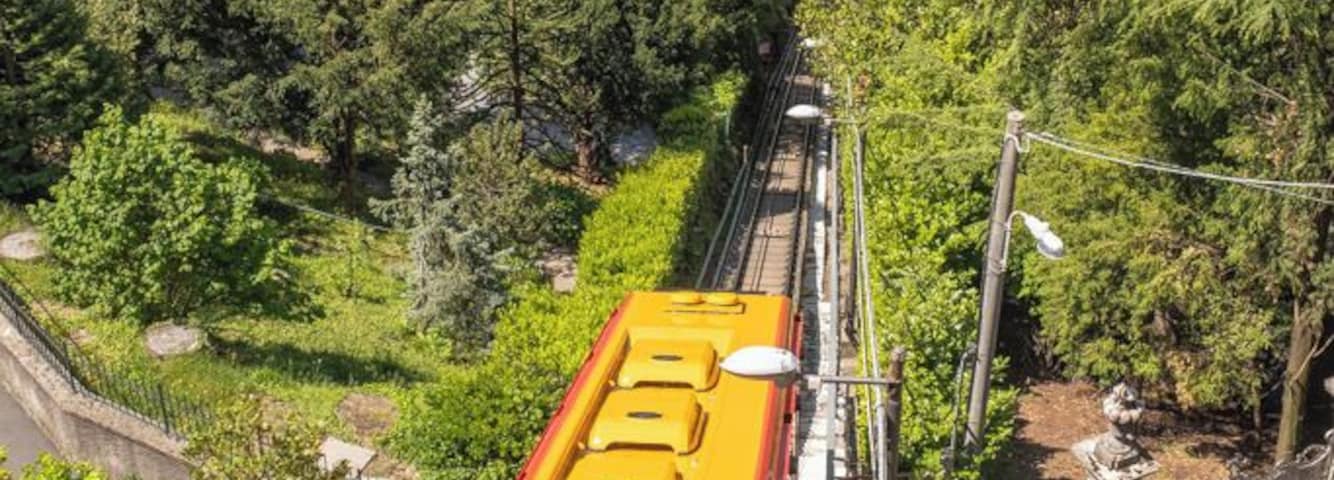 The Como–Brunate funicular is a funicular railway that connects the city of Como with the village of Brunate in Lombardy, Italy. The line has operated since 1894, and is used by both tourists and local residents.
