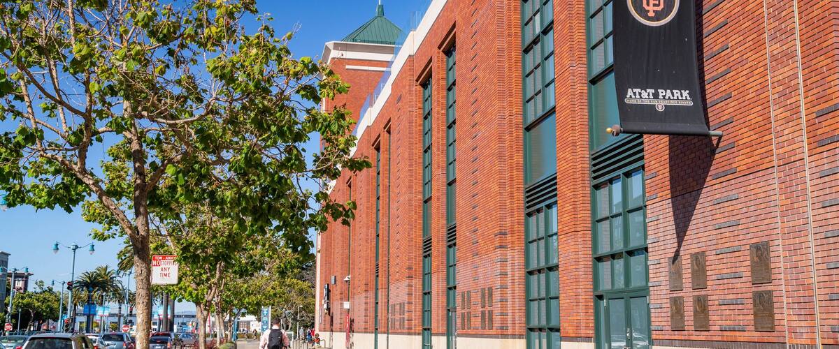 Oracle Park which includes street scenes