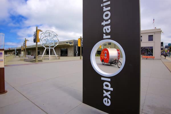 Exploratorium das einen Beschilderung