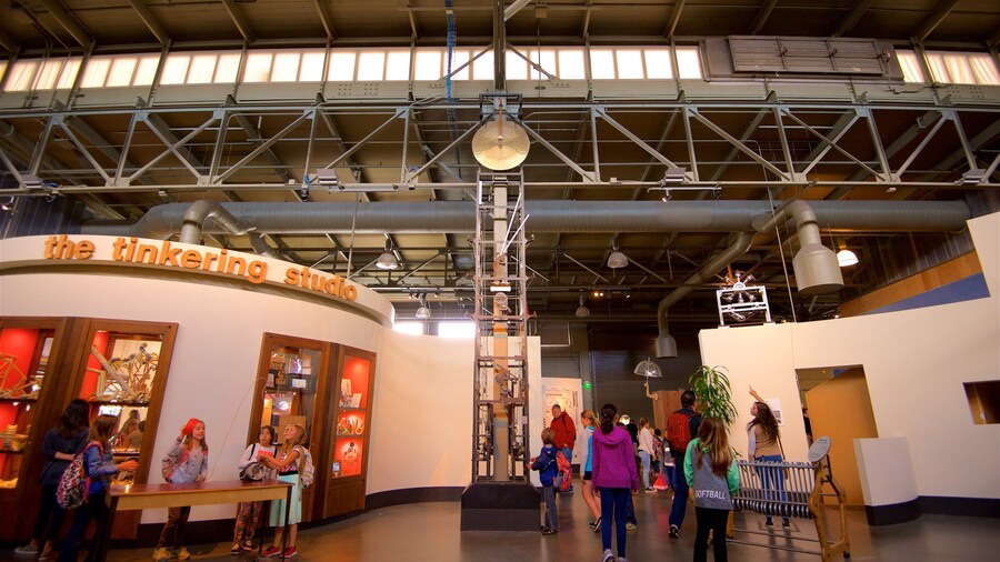 エクスプロラトリアム フィーチャー 屋内の眺め 及び 少数の人々