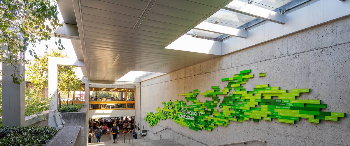 Oakland Museum of California featuring outdoor art