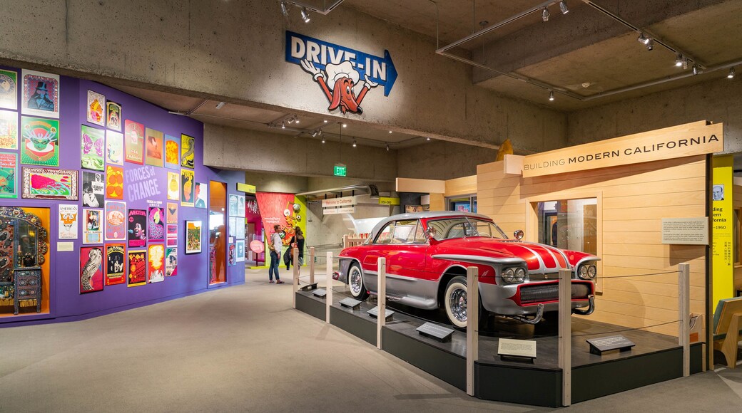 Oakland Museum of California which includes heritage elements and interior views