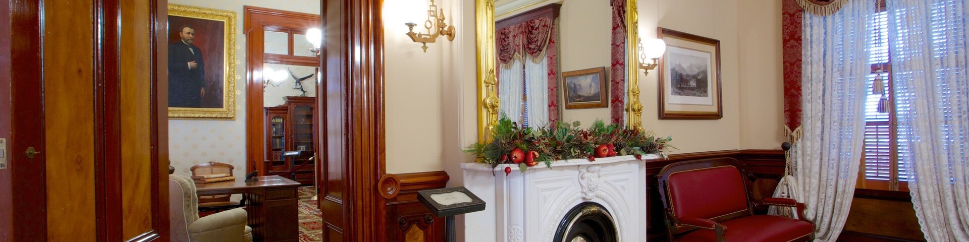 Leland Stanford Mansion State Historic Park caracterizando vistas internas