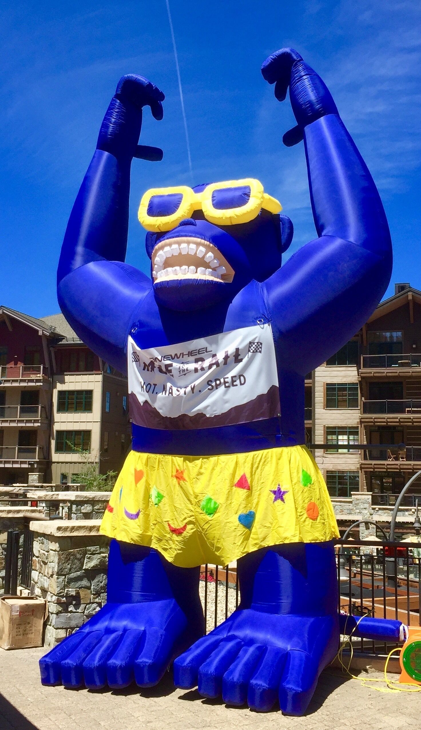 One wheel race event at Northstar. Cool to watch the races. Hats off to anyone who can balance on one wheel and negotiate the twists, turns and rocks on these tricky downhill trails.