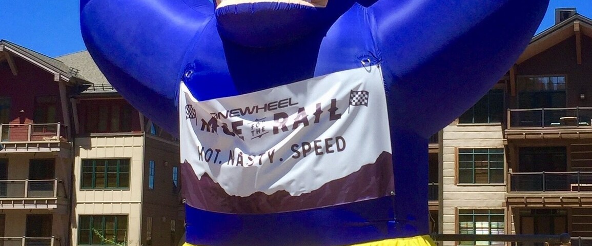 One wheel race event at Northstar. Cool to watch the races. Hats off to anyone who can balance on one wheel and negotiate the twists, turns and rocks on these tricky downhill trails.