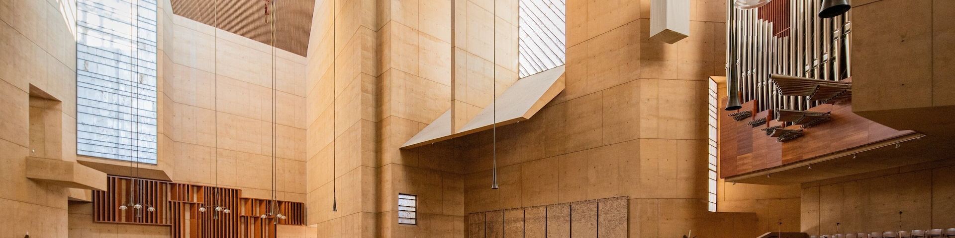 Cathedral of Our Lady of the Angels showing a church or cathedral and interior views