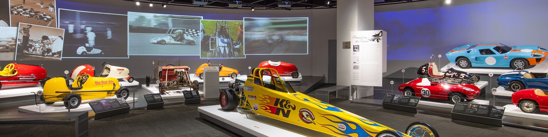 Petersen Automotive Museum which includes heritage elements and interior views