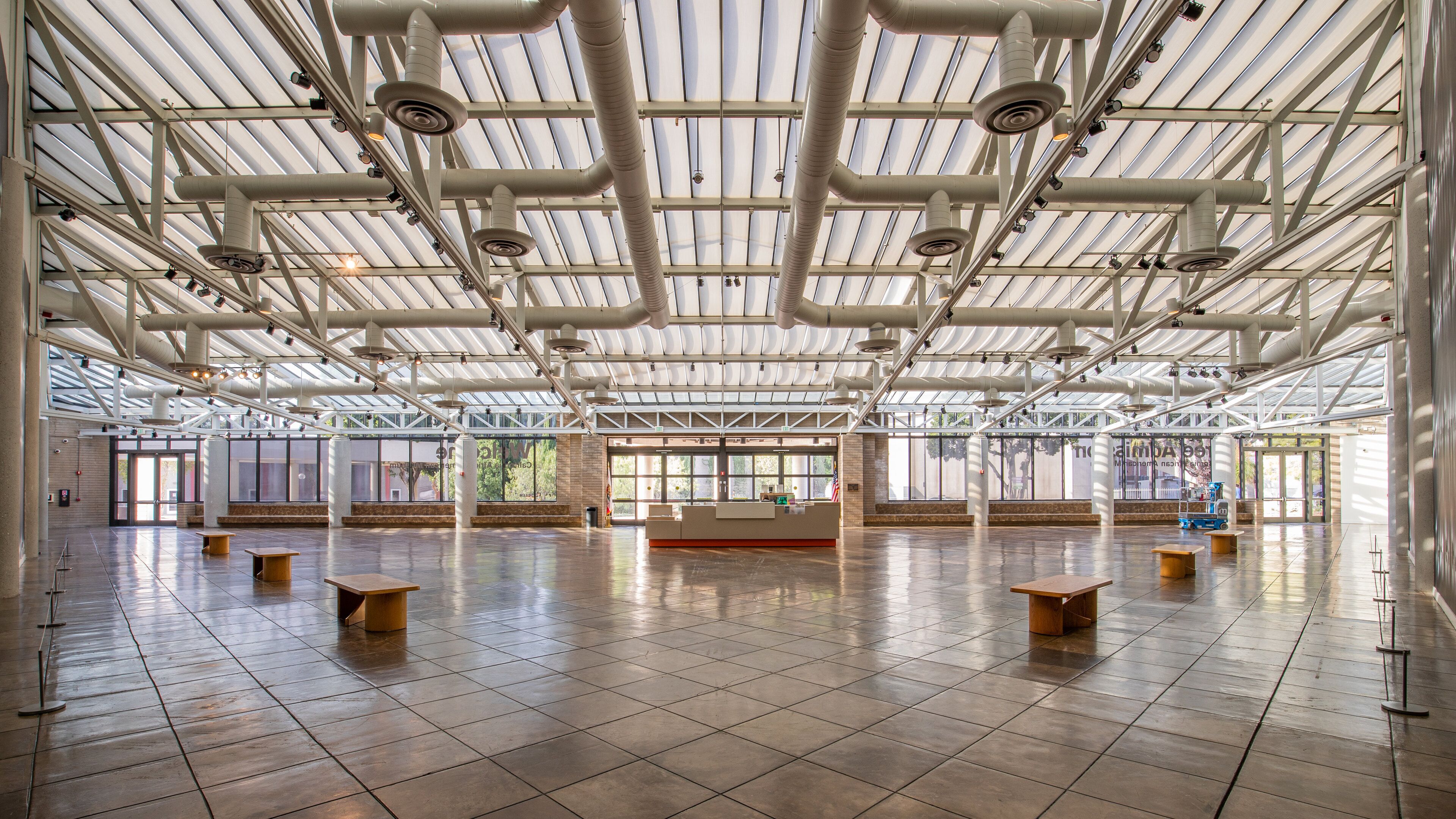 California African American Museum featuring interior views