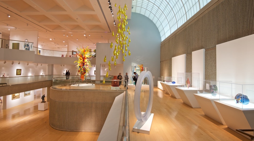 Palm Springs Art Museum featuring interior views