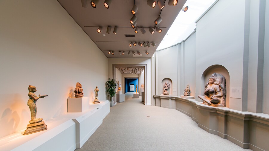 Arthur M. Sackler Gallery which includes art and interior views