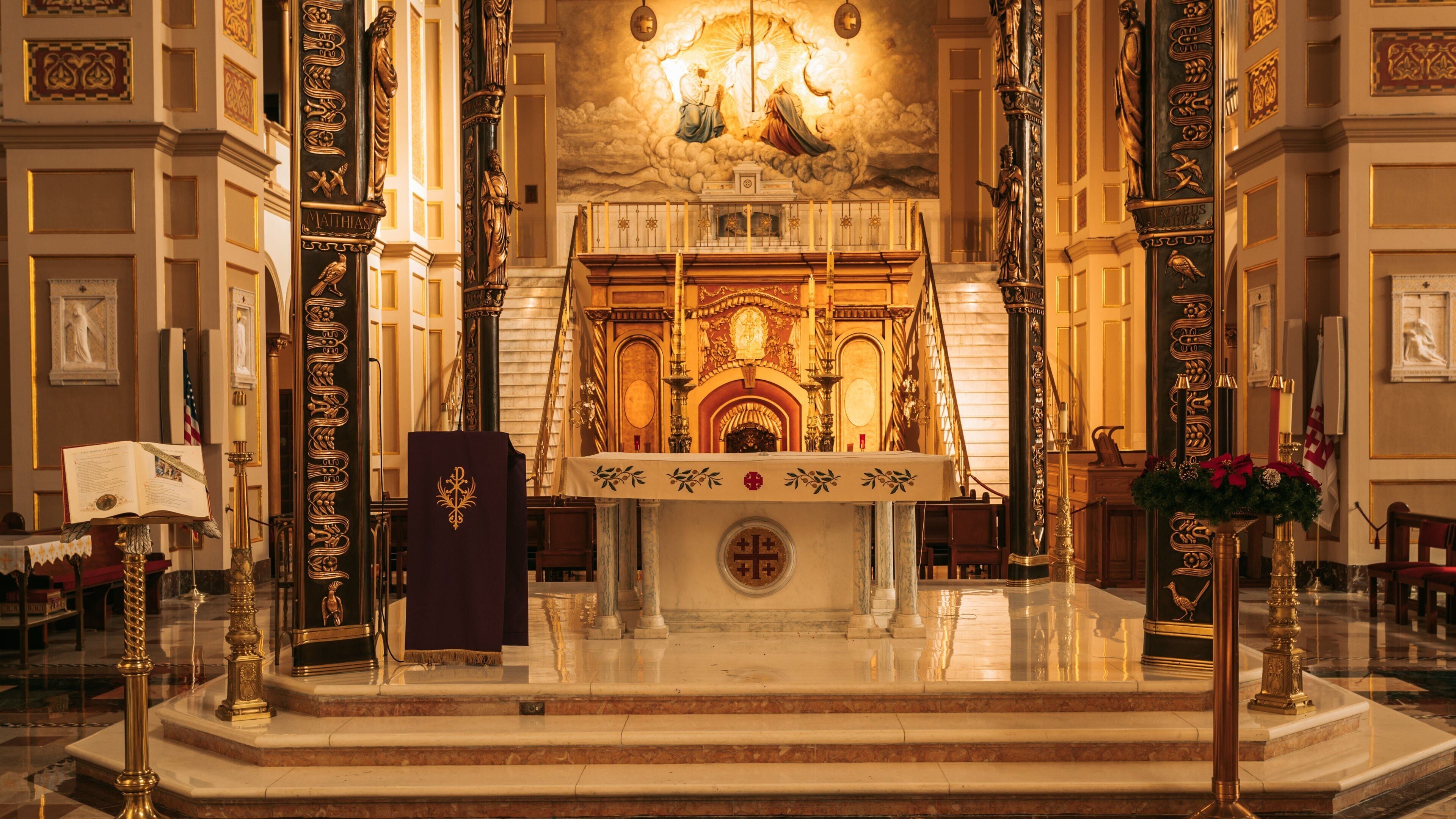 Franciscan Monastery which includes interior views, a church or cathedral and heritage elements